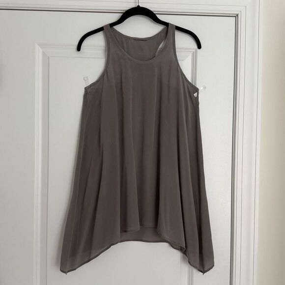 Silk Racer Back Shark Bite Tank - Picture 2 of 8